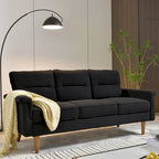 Canapé d'intérieur en bois avec coussin moelleux