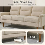 Canapé d'intérieur en bois avec coussin moelleux