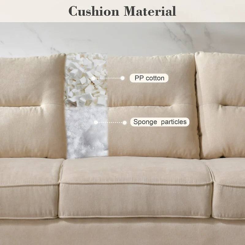 Canapé d'intérieur en bois avec coussin moelleux