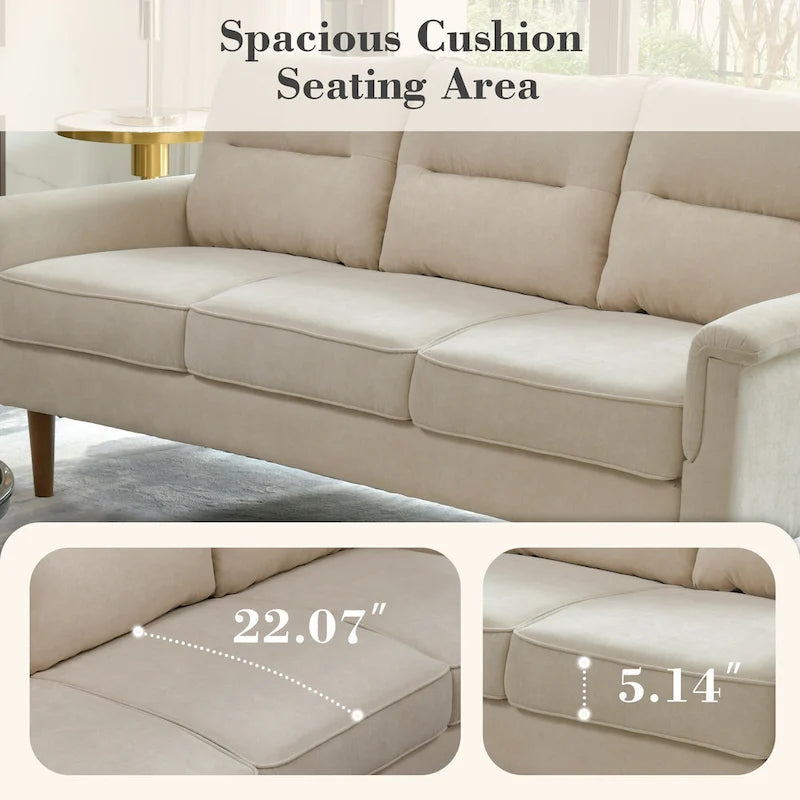 Canapé d'intérieur en bois avec coussin moelleux