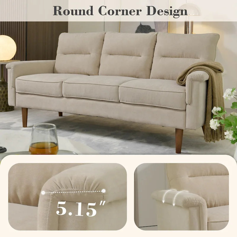 Canapé d'intérieur en bois avec coussin moelleux