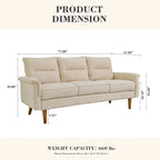 Canapé d'intérieur en bois avec coussin moelleux