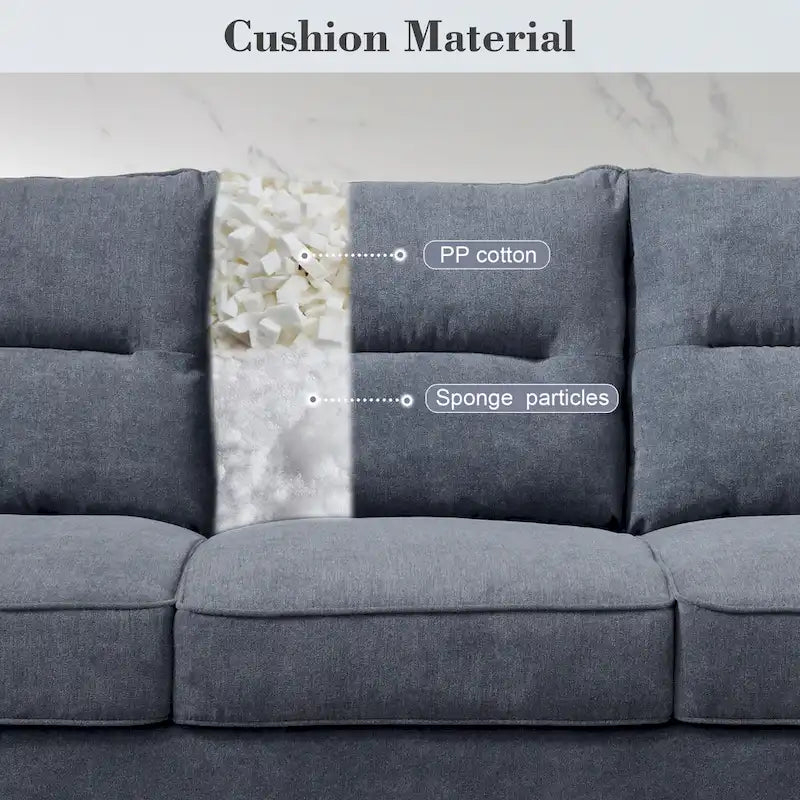 Canapé d'intérieur en bois avec coussin moelleux