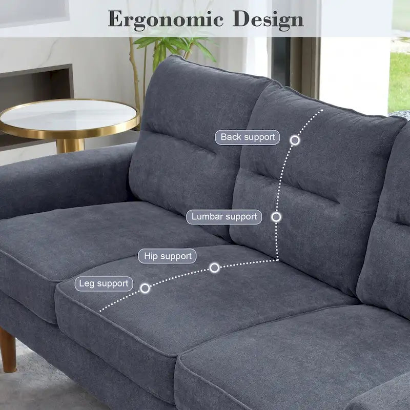 Canapé d'intérieur en bois avec coussin moelleux