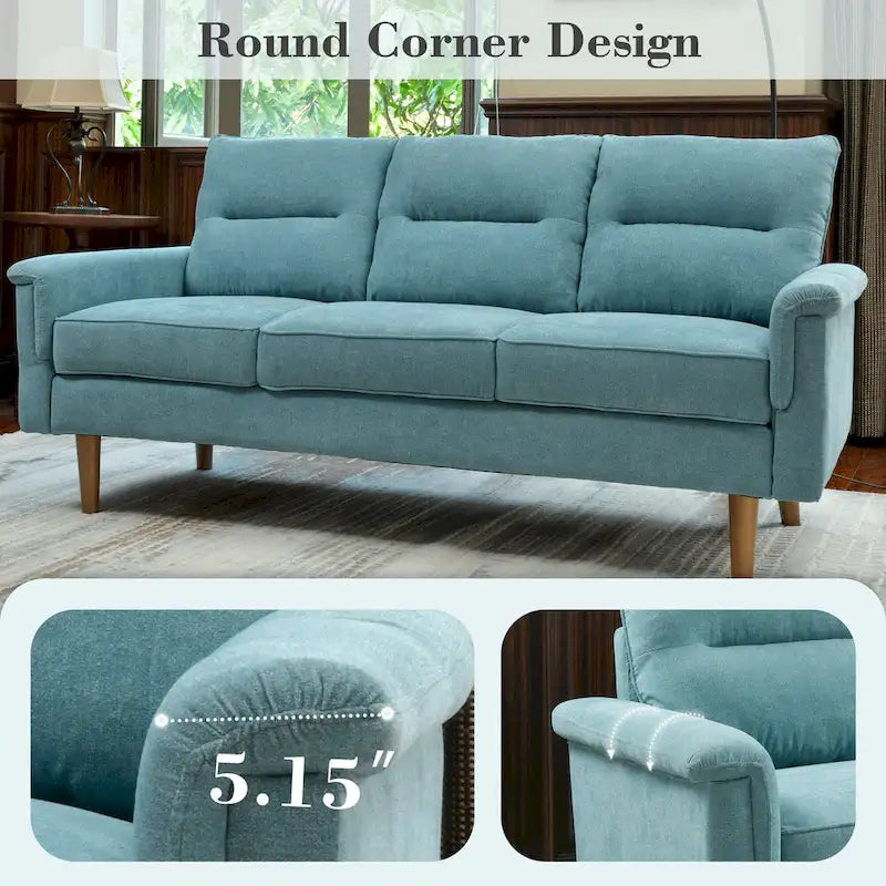 Canapé d'intérieur en bois avec coussin moelleux