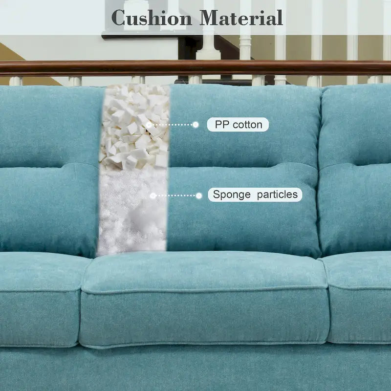 Canapé d'intérieur en bois avec coussin moelleux
