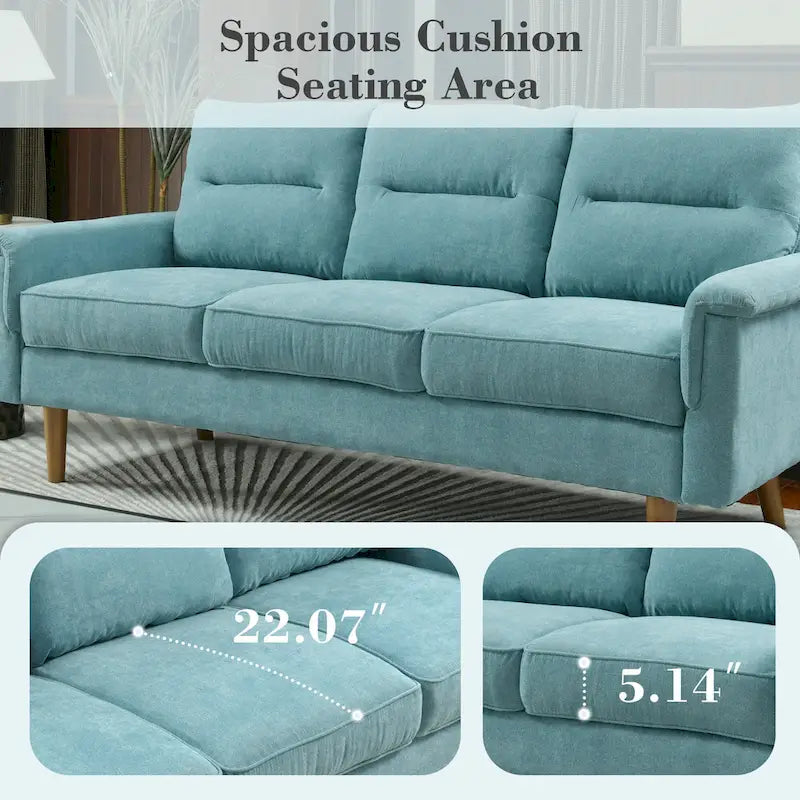 Canapé d'intérieur en bois avec coussin moelleux