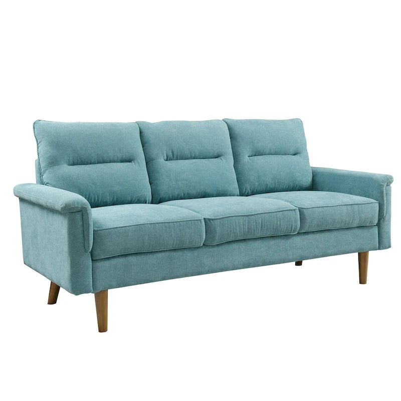 Canapé d'intérieur en bois avec coussin moelleux