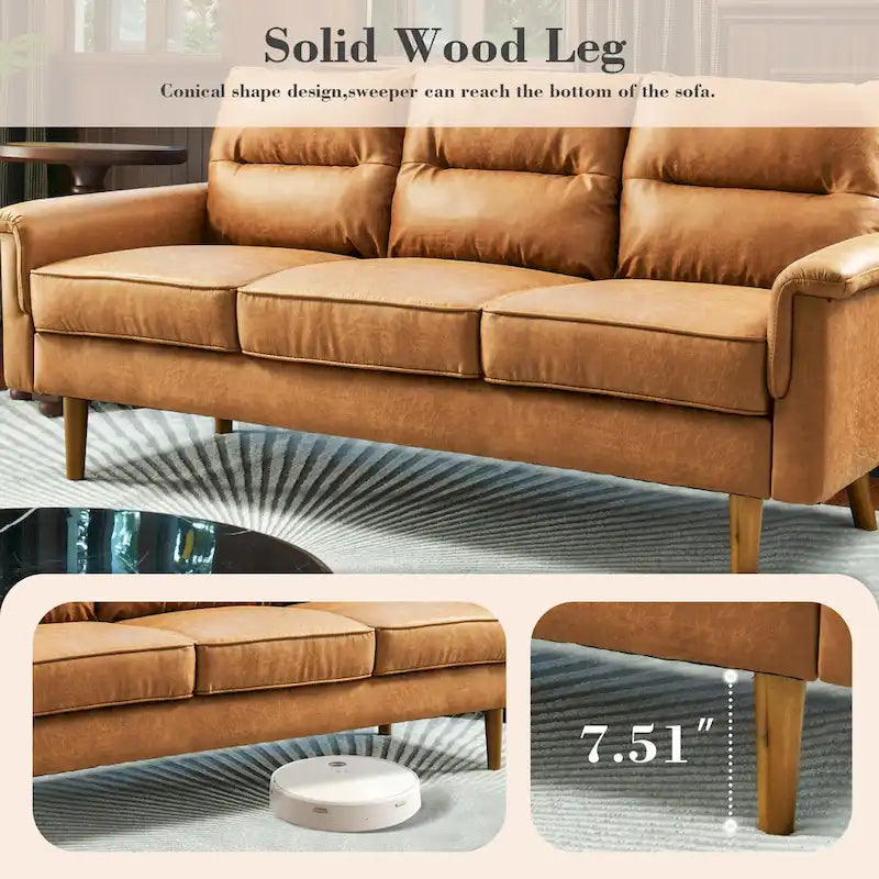 Canapé d'intérieur en bois avec coussin moelleux