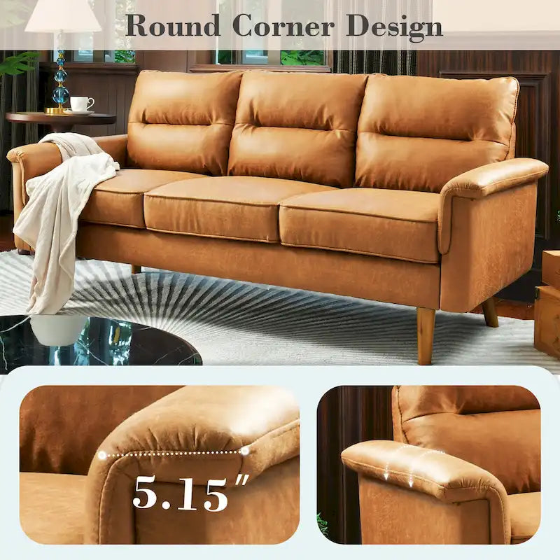 Canapé d'intérieur en bois avec coussin moelleux