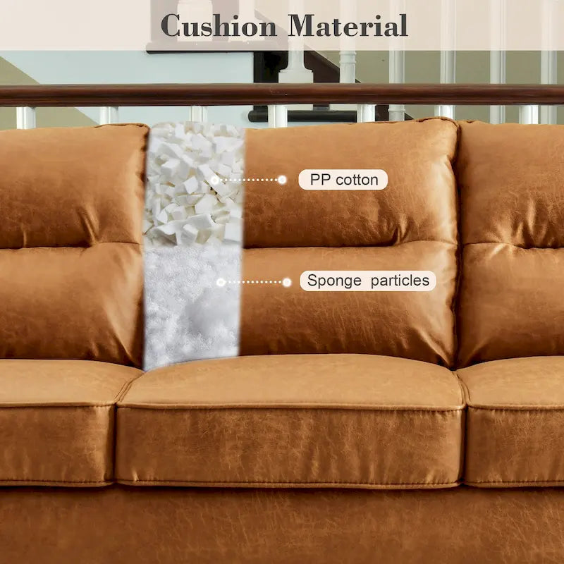 Canapé d'intérieur en bois avec coussin moelleux