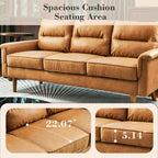 Canapé d'intérieur en bois avec coussin moelleux