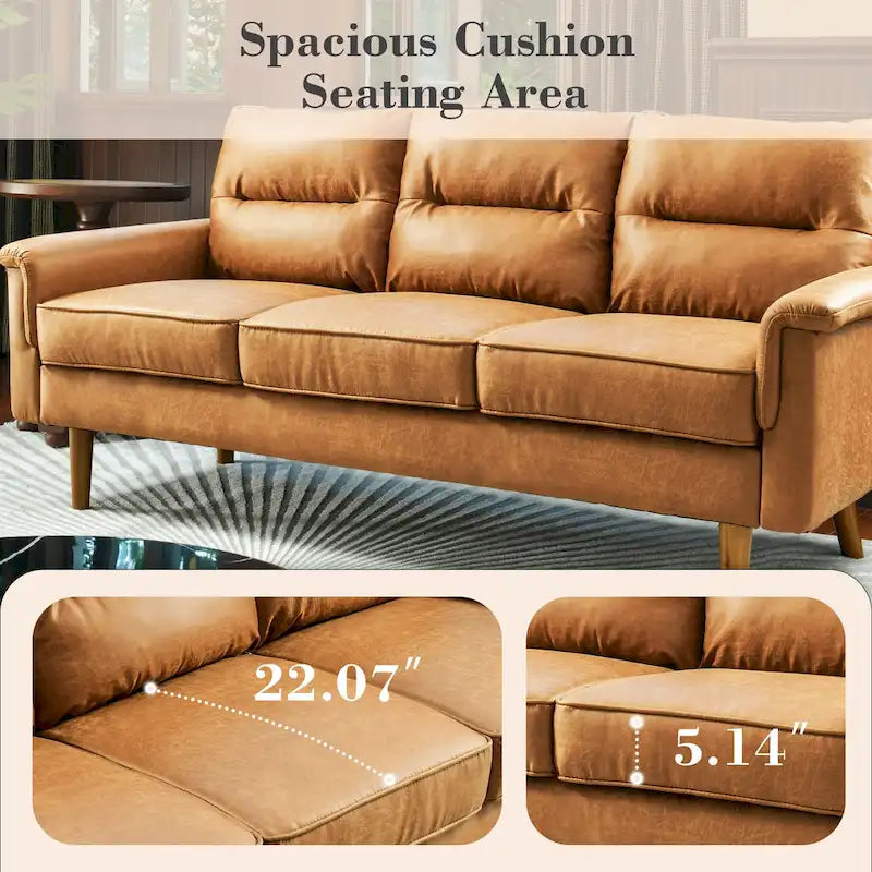 Canapé d'intérieur en bois avec coussin moelleux