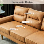 Canapé d'intérieur en bois avec coussin moelleux