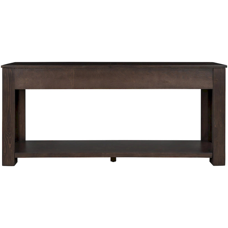 Console avec 4 tiroirs et une étagère inférieure