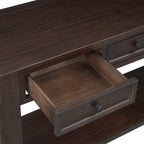 Console avec 4 tiroirs et une étagère inférieure