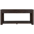 Console avec 4 tiroirs et une étagère inférieure