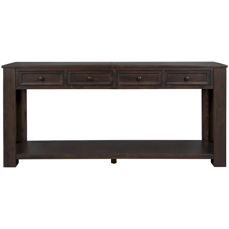 Console avec 4 tiroirs et une étagère inférieure