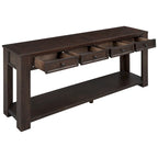 Console avec 4 tiroirs et une étagère inférieure