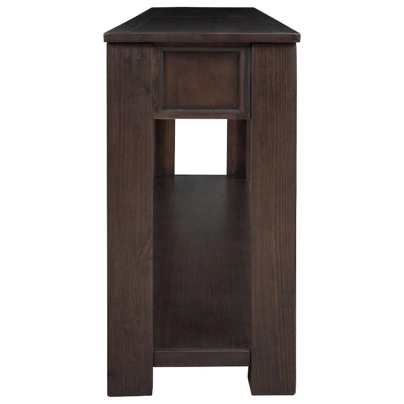Console avec 4 tiroirs et une étagère inférieure