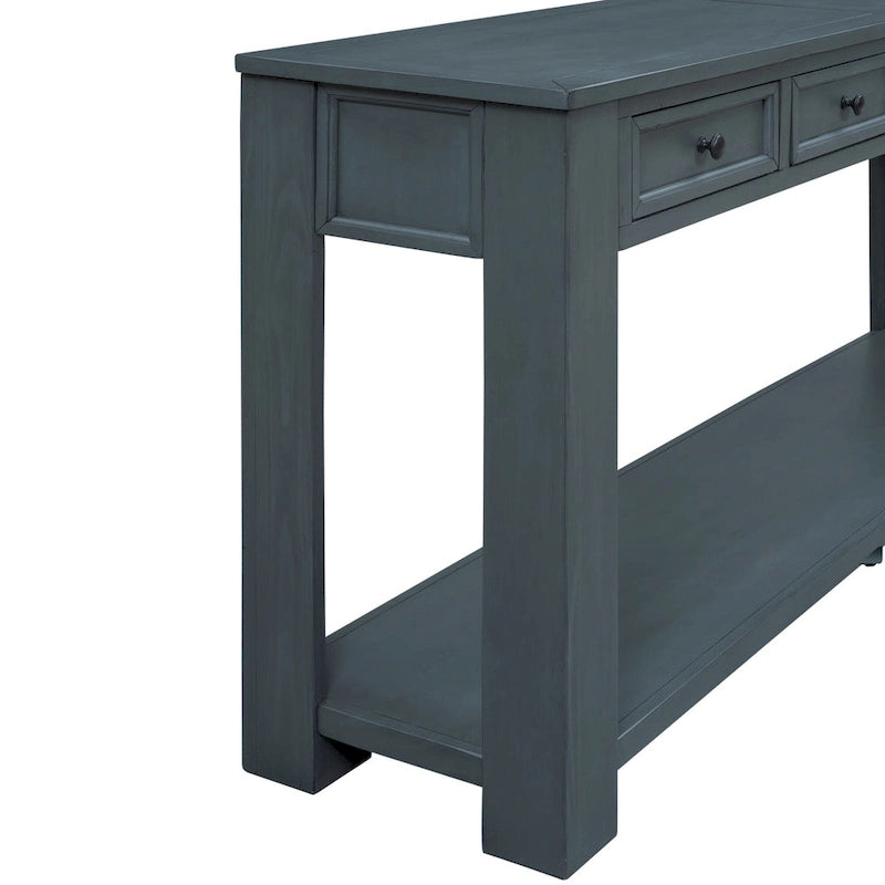 Console avec 4 tiroirs et une étagère inférieure
