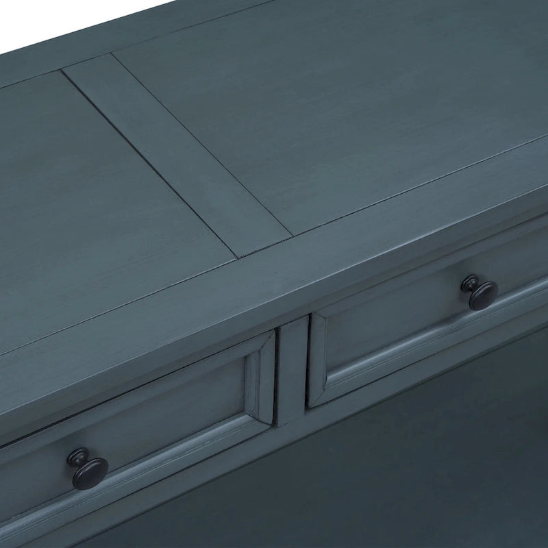 Console avec 4 tiroirs et une étagère inférieure