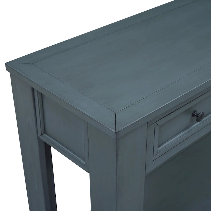 Console avec 4 tiroirs et une étagère inférieure