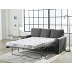 Canapé-lit double avec matelas en mousse à mémoire de forme – Étain
