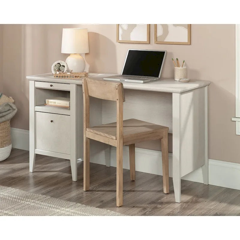 Bureau à un seul pied avec surface d'écriture coulissante